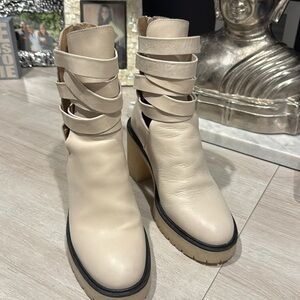 Free People strappy boots